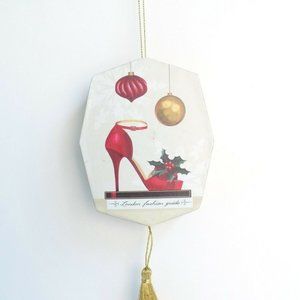 NEW Shoe London Fashion Guide Tassel Gift Bo Christmas Tree Ornament